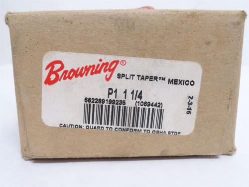 Browning P1 1-1/4; Split Taper Bushing 1-1/4"ID; 3" Flange OD