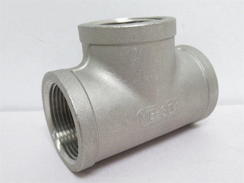 Industry-Std 1LUA3; Pipe Tee; SS-304; 1-1/4FNPT; Class: 150