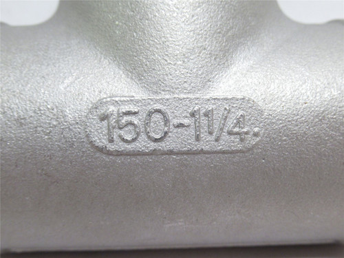 Industry-Std 1LUA3; Pipe Tee; SS-304; 1-1/4FNPT; Class: 150