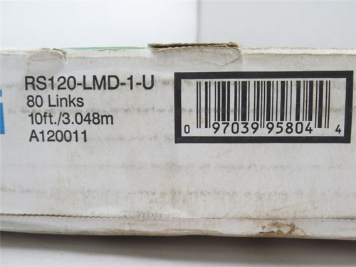 Tsubaki RS120-LMD-1-U; Lube Free Roller Chain #120; 10' Long