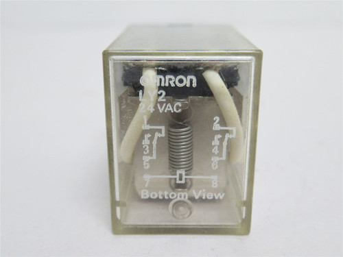 Omron LY2-AC24; Relay; GP; 10A; 120VAC; Coil: 24VAC; DPDT