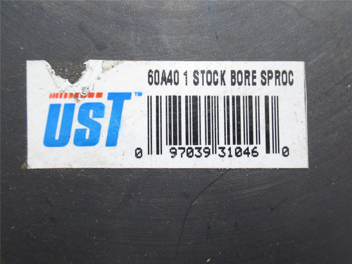 UST H60A40 1-3/4; Hardened Sprocket #60; Hub: A; 40 Teeth