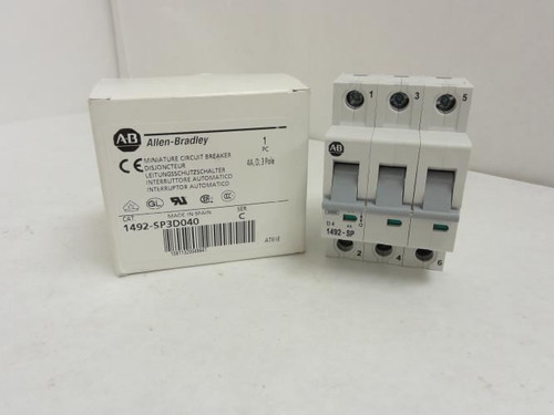 Allen-Bradley 1492-SP3D040; Mini Circuit Breaker; 4A; 415V; 3P
