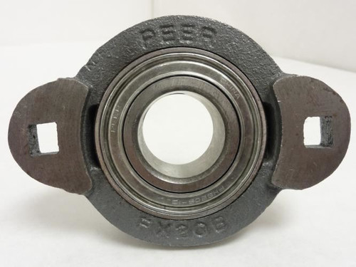 Peer UCFT206 -19; 2-Bolt Flange Bearing; 1-3/16"ID Set Screw