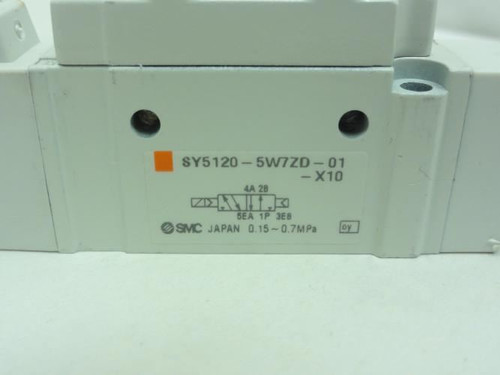 SMC SY5120-5W7ZD-01-X10; Solenoid Valve; 0.15-0.7MPa; 1/8" NPT