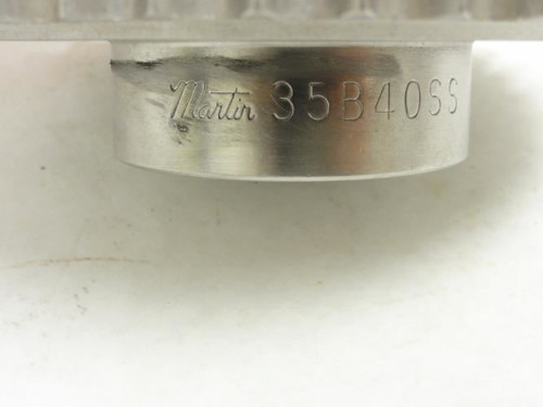 Martin 35B40SS-5/8; SS Sprocket # 35 40T; 5/8"ID