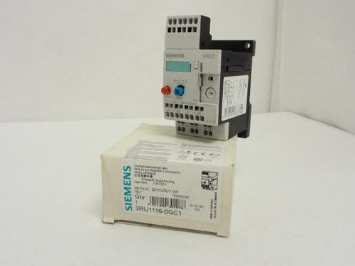 Siemens 3RU1116-0GC1; Overload Relay 0.45~0.63A; 3P; 600VAC
