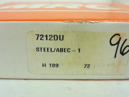 MRC 7212DU; Angular Contact Bearing 60 ID x 110mmOD