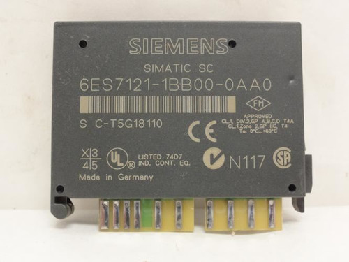 Siemens 6ES7121-1BB00-0AA0; Simatic SC Digital Input Module 24V