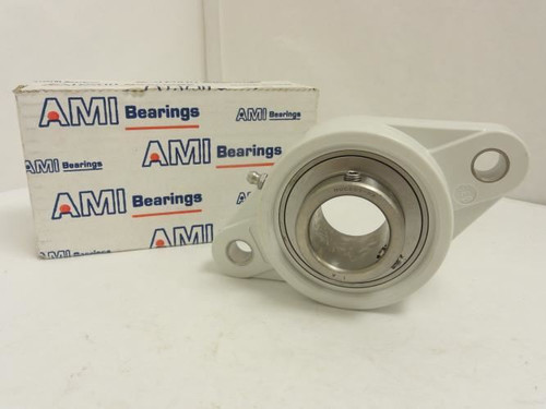 AMI MUCNFL207-22W; Flange Bearing; 1-3/8"ID; 2-Bolt