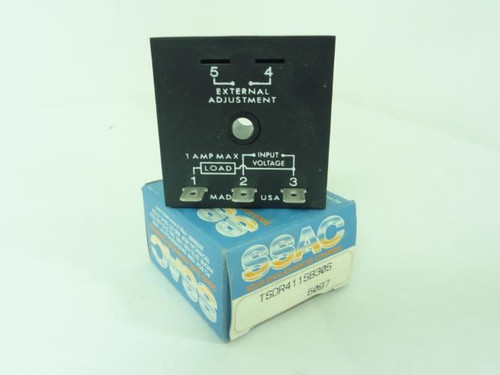 SSAC TSDR411SB30S; Solid State Timer; 120VAC; 1A