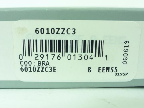 NSK 6010ZZC3; Ball Bearing; 50mm Bore X 80mmOD X 16mm