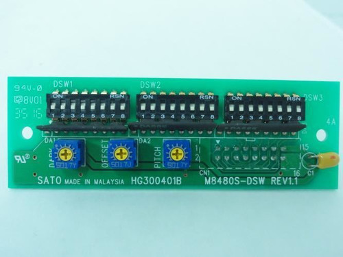 Sato RJ2730100; Dip-switch; DSW PCB set