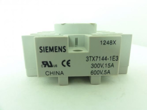 Siemens 3TX7144-1E3; Relay Socket;11-Pin