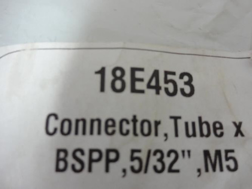 Legris 18E453; Lot-4 Male Connectors; 5/32" Tube Size