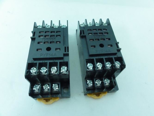 Omron PYF14A; Lot-2 Relay Sockets; 14 Positions