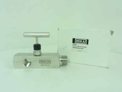 WIKA 4339917; Multiport Valve 3/4"X1/2" NPT M-F Soft Seat