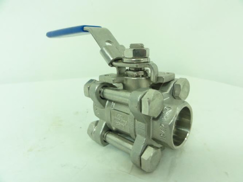 Industry-Std 3CFW3; Ball Valve 1/2" Socket Weld 3-Piece