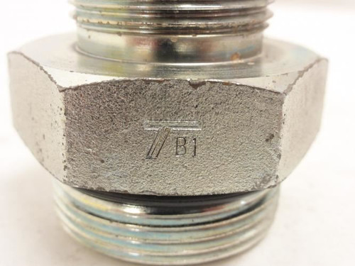 Tompkins 6400-16-20; Hydraulic Adaptor; 1 JIC to 1-1/4 Boss