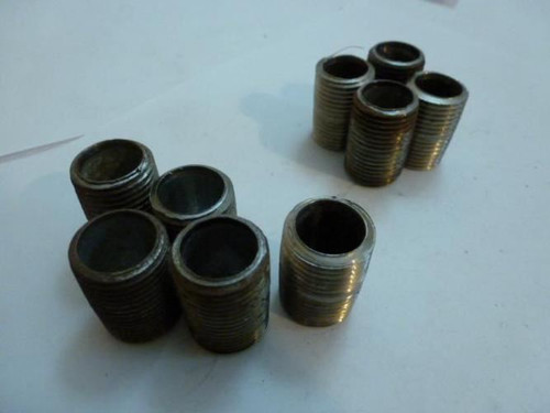 MFG- MDL-Unkn81597; LOT-9 Pipe Nipple 1/2" NPT; 1.16" L