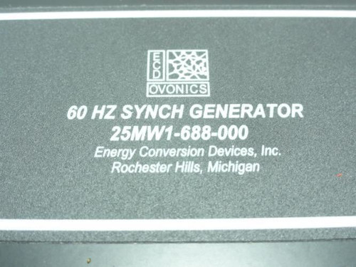 ECD  25MW1-688-000; Synch Generator 120VAC 60Hz