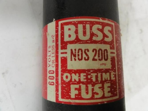 Bussmann NOS-200; Fuse 200A; 600V