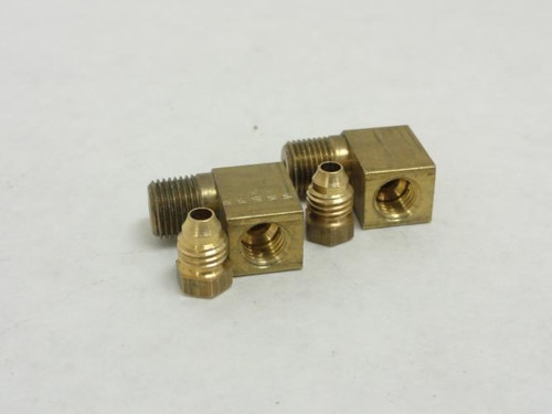 Parker BFSE-18N; Lot-2 Brass Fittings; 90Deg Elbow; 1/8 NPT