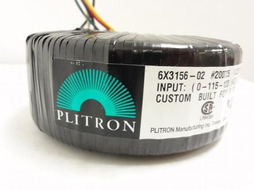 Plitron 6X3156-02; Transformer 115/120VAC Formax # B34687AMC