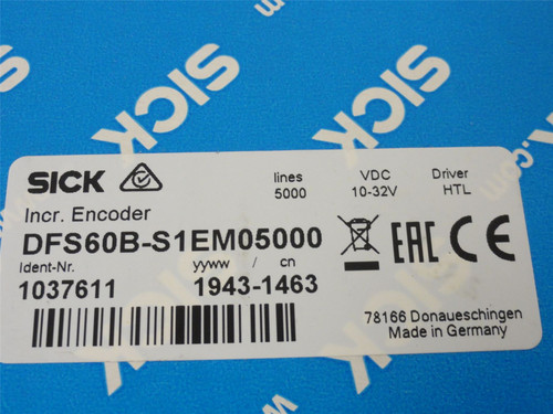 Sick DFS60B-S1EM05000; Incremental Encoder 13-32VDC 6-Channel