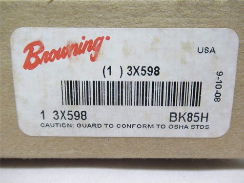 Browning BK85H; Bushed V-Belt Pulley; 1Gr; Size: 4L; A; 5L; B
