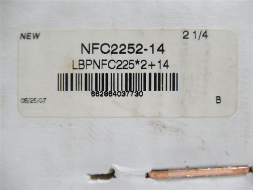 MB NFC2252-14; Flange Bearing; 2-1/4"ID  2-Bolt; Nickel Plate