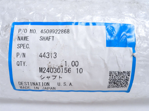 Cryovac ZFUR44313; Shaft; SS; 50mmOD x 38-3/4" Long