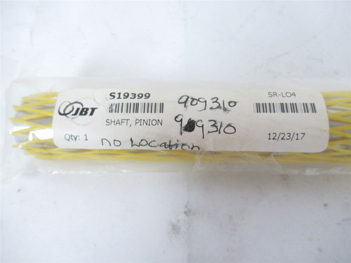 JBT S19399; Shaft Pinion