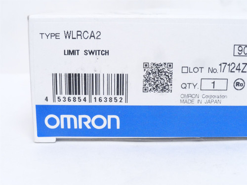 Omron WLRCA2; Limit Switch; 2A; 250VAC/125VDC; 1/2NPT