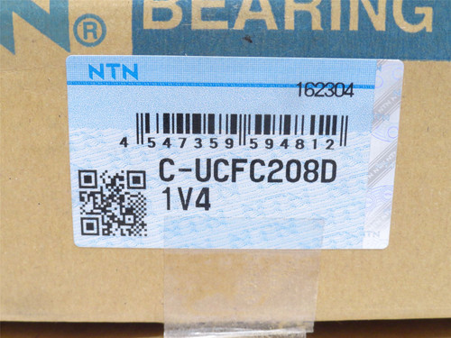 NTN C-UCFC208D; Flange Bearing; 40mmID; 4-Bolt Mount