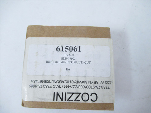 Cozzini Prime Edge 615061; Ring; Retaining Multi Cut 701