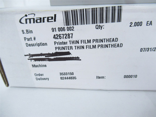 Marel  4267287; Printhead Thin Film Printer