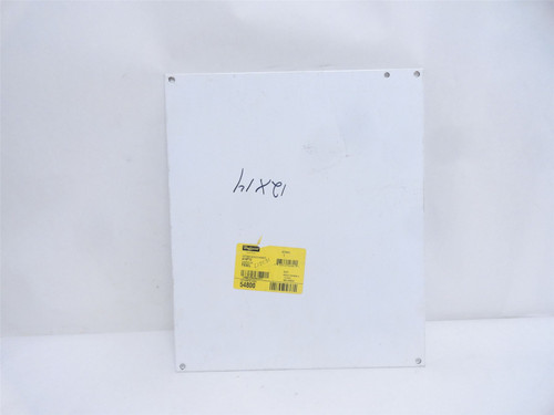 Hoffman A14P12; Junction Box Panel; 14 x 12; White; Mild Steel