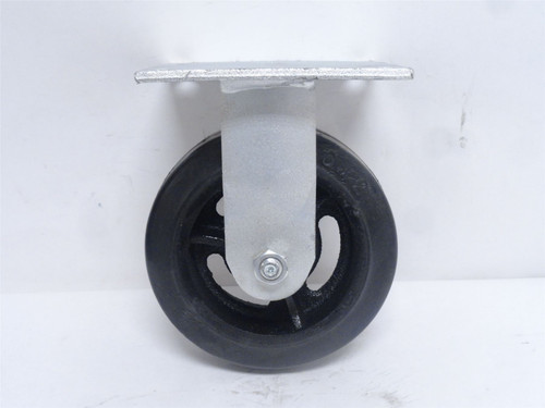 Albion C4706101; Rigid Plate Castor; 6" x 2" Wheel; 4-Bolt