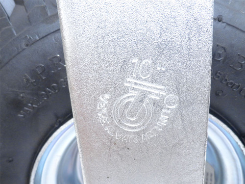 Shepherd 9797; Pneumatic Caster Wheel; 10"; 4-Bolt Fixed