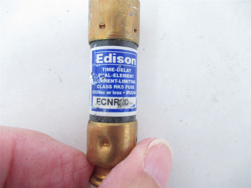 Edison ECNR20; Lot-4 Fuse 20 Amp Time-Delay Fuse (250V)