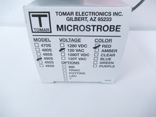 Tomar 490S-120; MicroStrobe 120VAC Red 50/60Hz