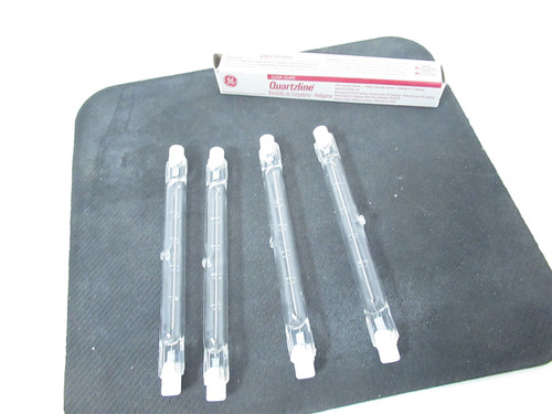 GE Q500T3/CL; Lot-4Halogen Bulb T3 500w Q500T3/CL-120V-(FCL)