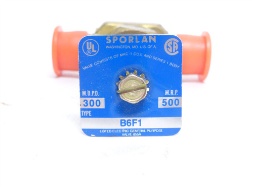 Sporlan B6F1; Solenoid Valve Body; 3/8“SAE 45Deg; No Coil