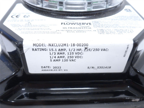 Flowserve ANXCLU2M1-18-00200; Automax WS & XCL Limit Switch