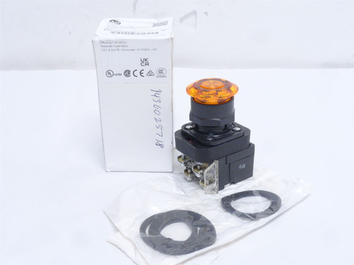 Allen-Bradley 800H-FRXMQH2AA7; Amber Illuminated Switch