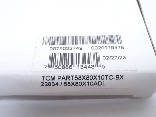 Dichtomatik 58X80X10TC-BX; Oil Seal; 58mmID x 80mmOD x 10mm W