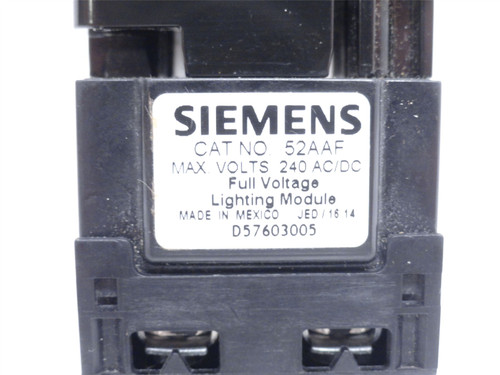 Siemens 52AAF; Pilot Light Module; 240VAC/DC