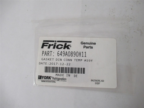 Frick  649A0890H11; Lot- 10 Temperature Connector Gasket
