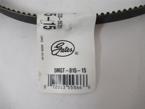 Gates 5MGT-815-15; Belt 815mmL x 15mmW 163 Teeth 5mm Pitch